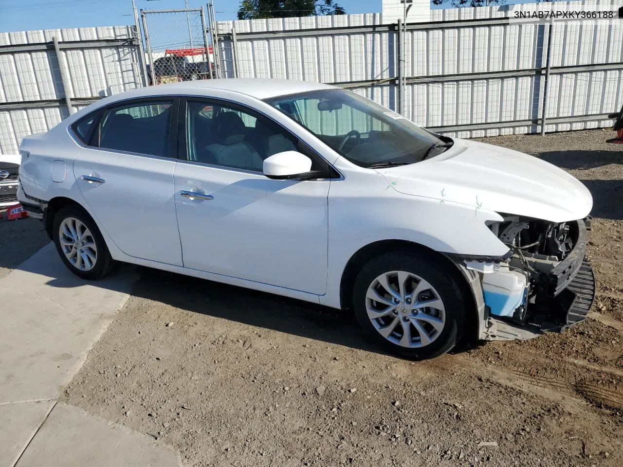 3N1AB7APXKY366188 2019 Nissan Sentra S