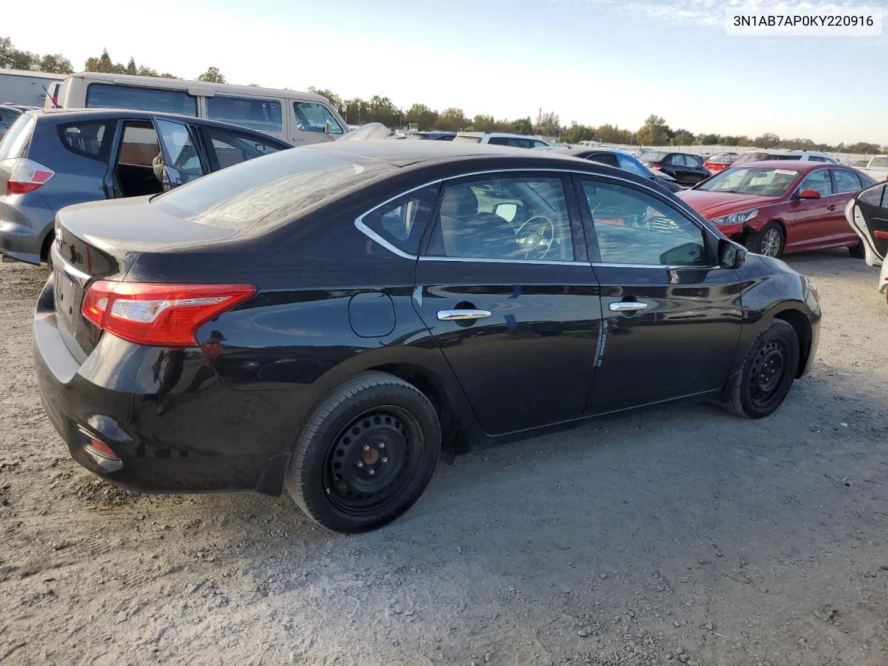 2019 Nissan Sentra S VIN: 3N1AB7AP0KY220916 Lot: 77047754