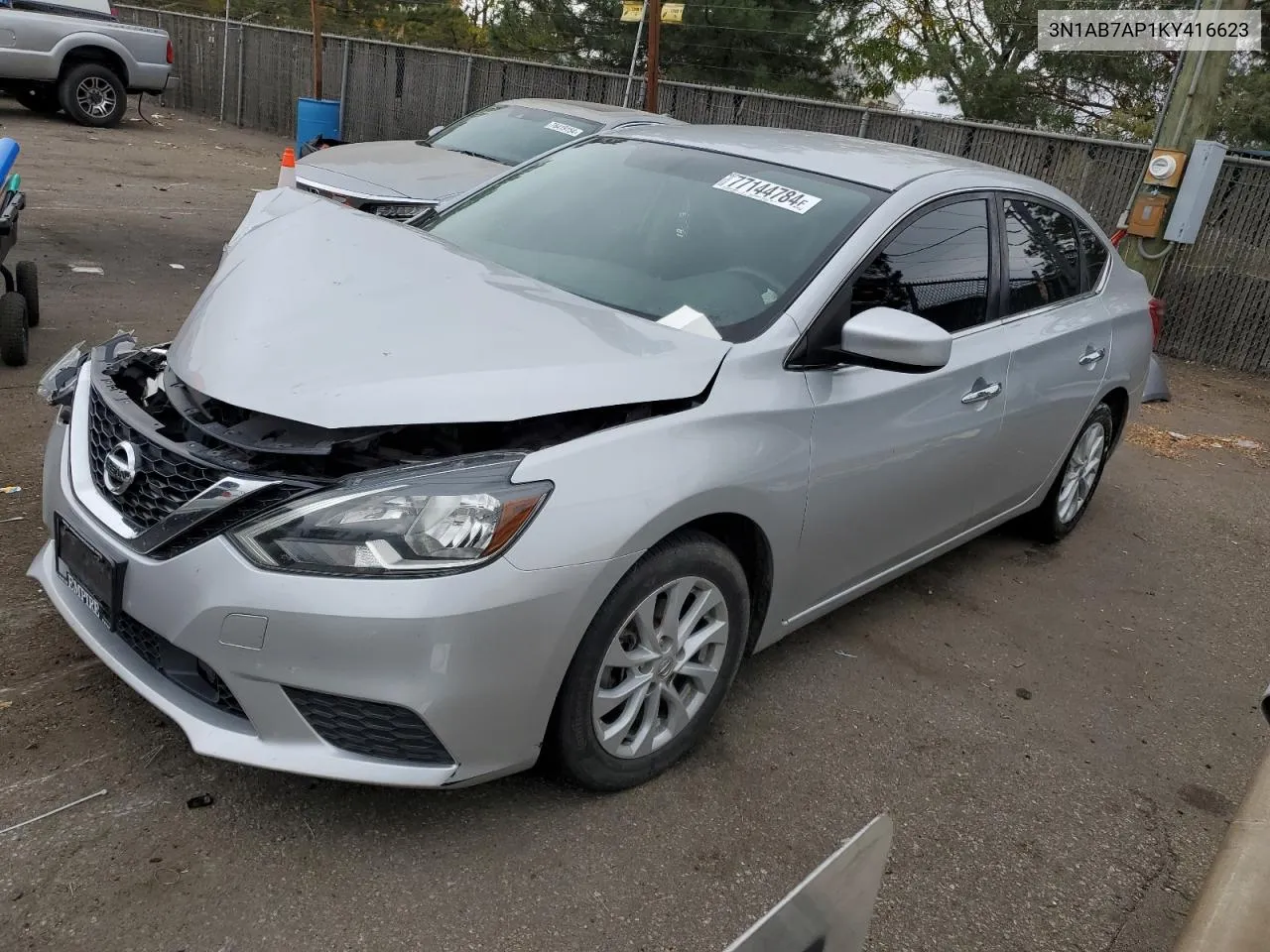 2019 Nissan Sentra S VIN: 3N1AB7AP1KY416623 Lot: 77144784