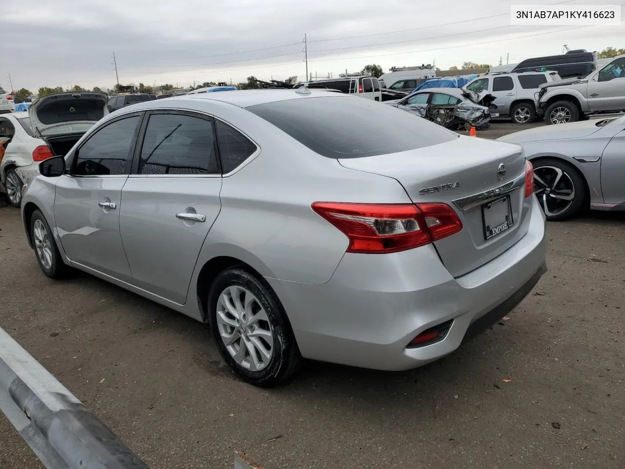 2019 Nissan Sentra S VIN: 3N1AB7AP1KY416623 Lot: 77144784