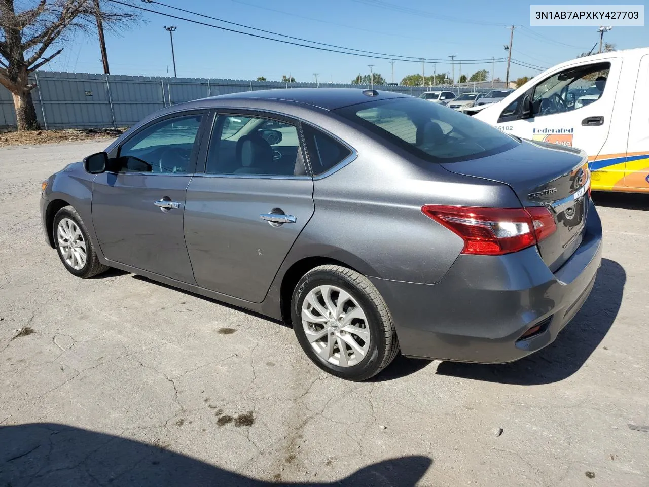 2019 Nissan Sentra S VIN: 3N1AB7APXKY427703 Lot: 77279864