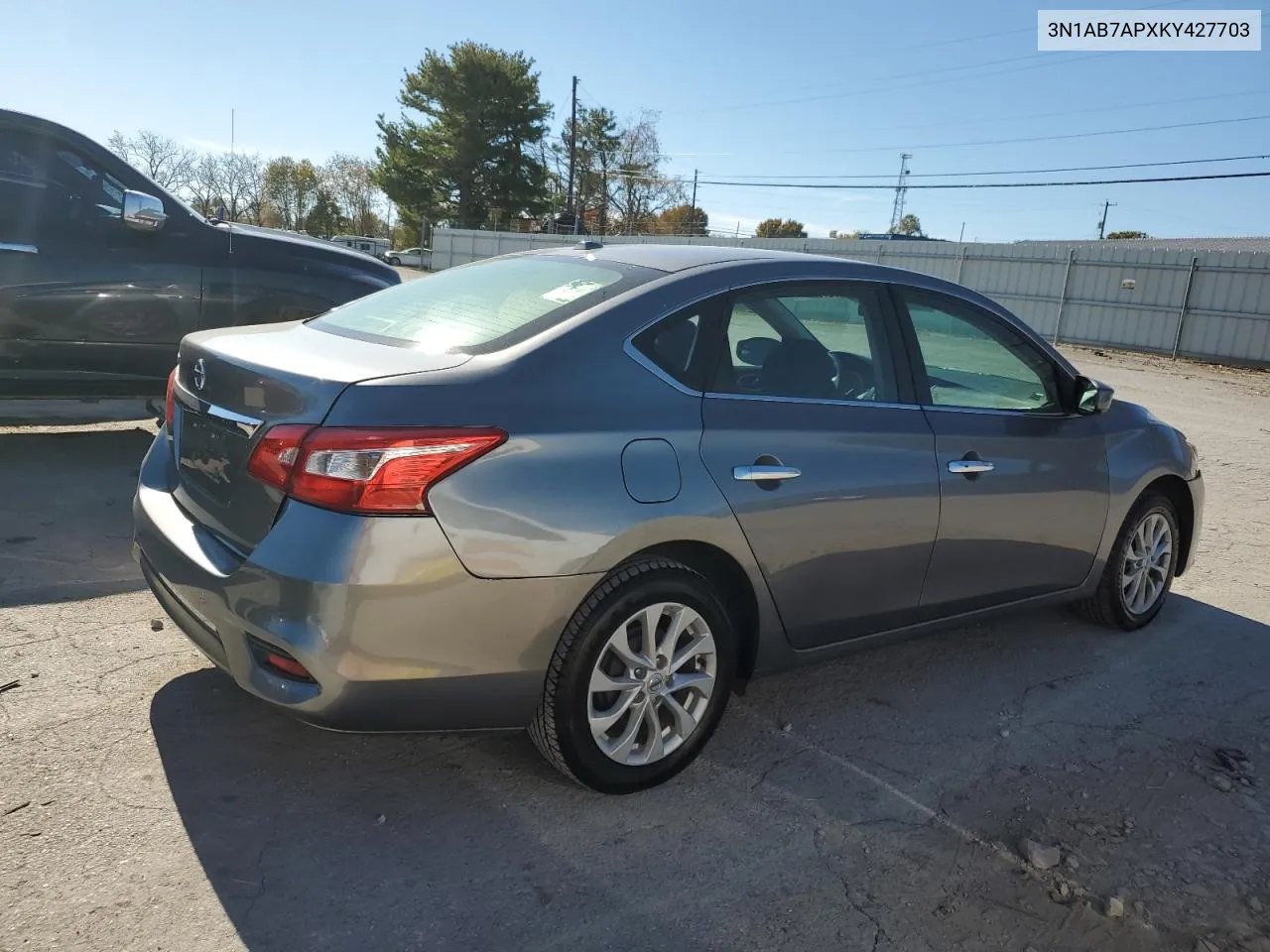 2019 Nissan Sentra S VIN: 3N1AB7APXKY427703 Lot: 77279864