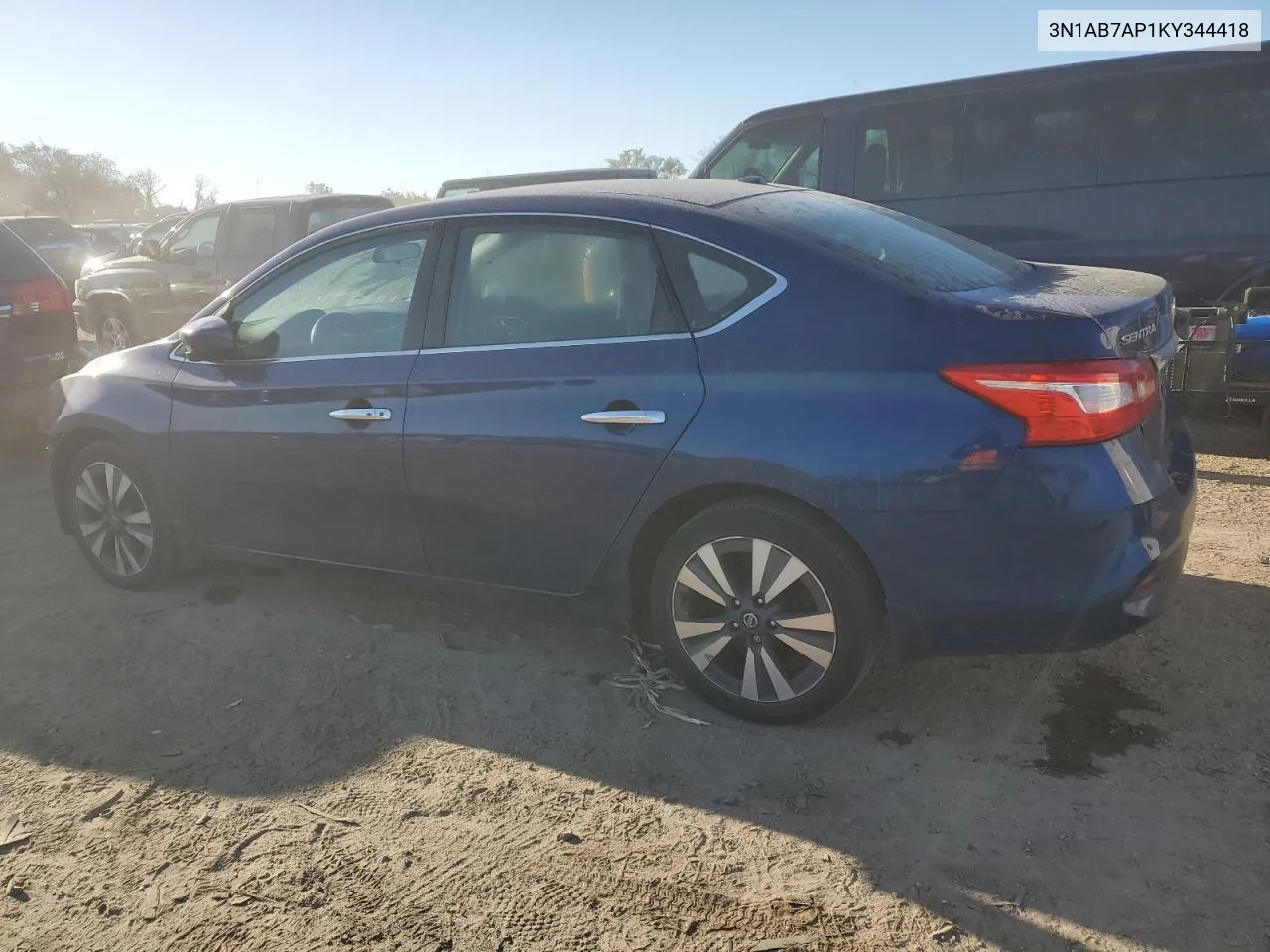 2019 Nissan Sentra S VIN: 3N1AB7AP1KY344418 Lot: 77491624