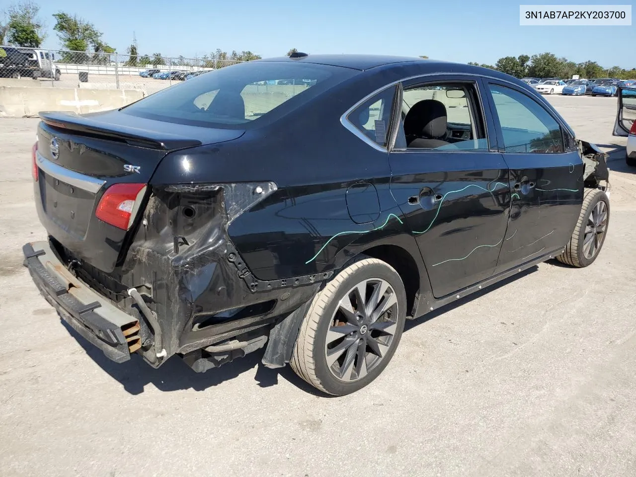 2019 Nissan Sentra S VIN: 3N1AB7AP2KY203700 Lot: 77546284