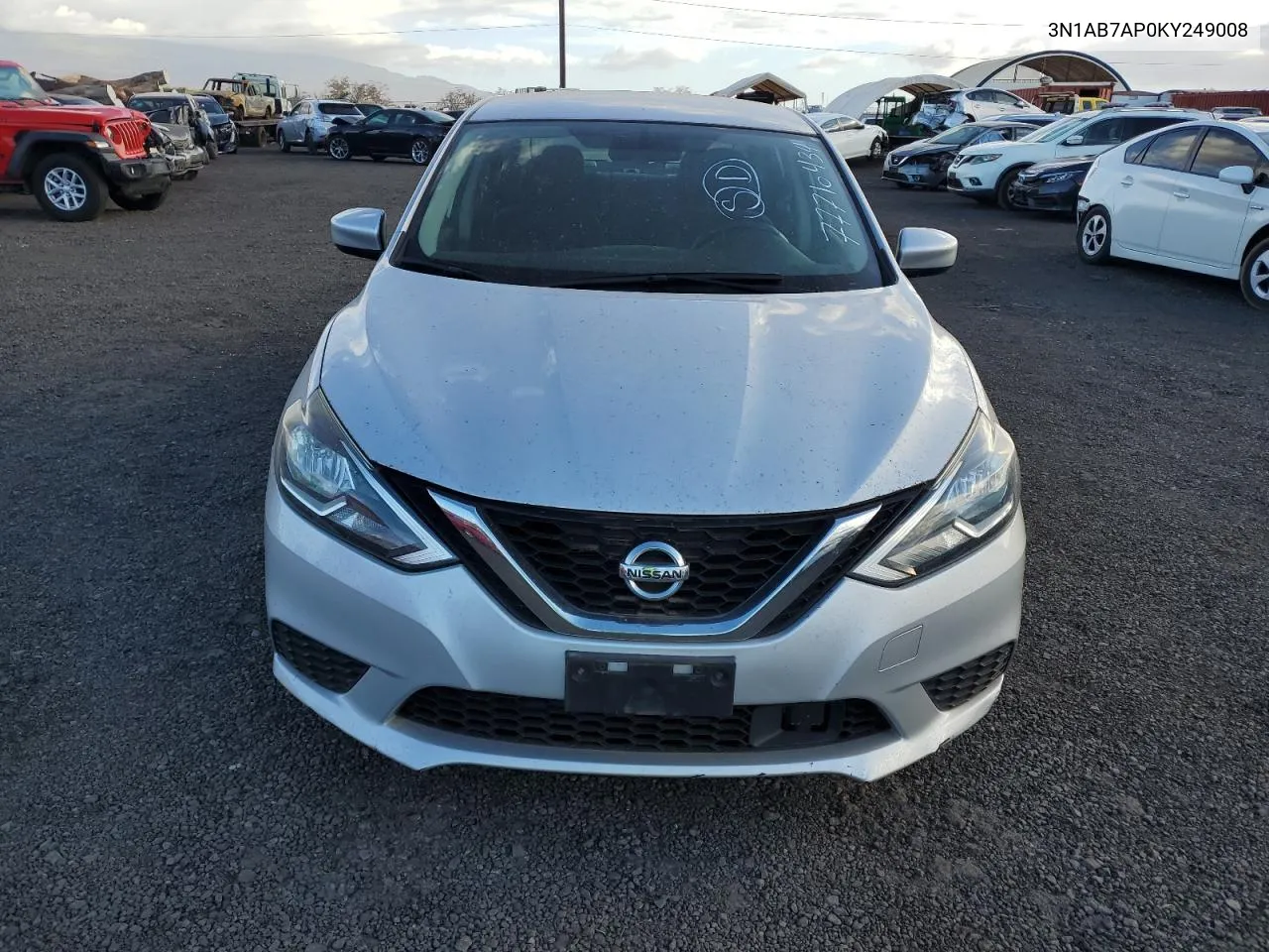 2019 Nissan Sentra S VIN: 3N1AB7AP0KY249008 Lot: 77710434