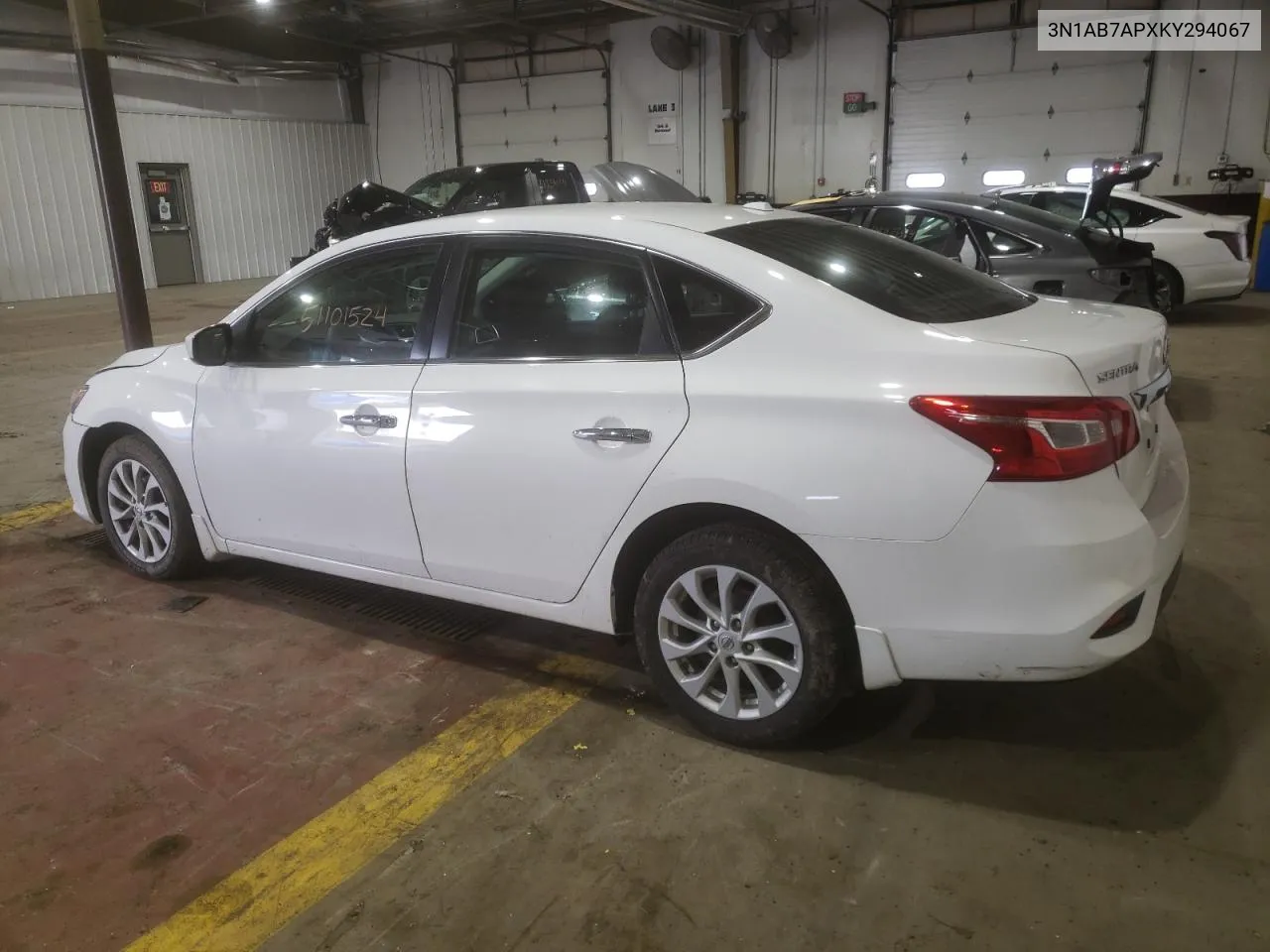 2019 Nissan Sentra S VIN: 3N1AB7APXKY294067 Lot: 77734774