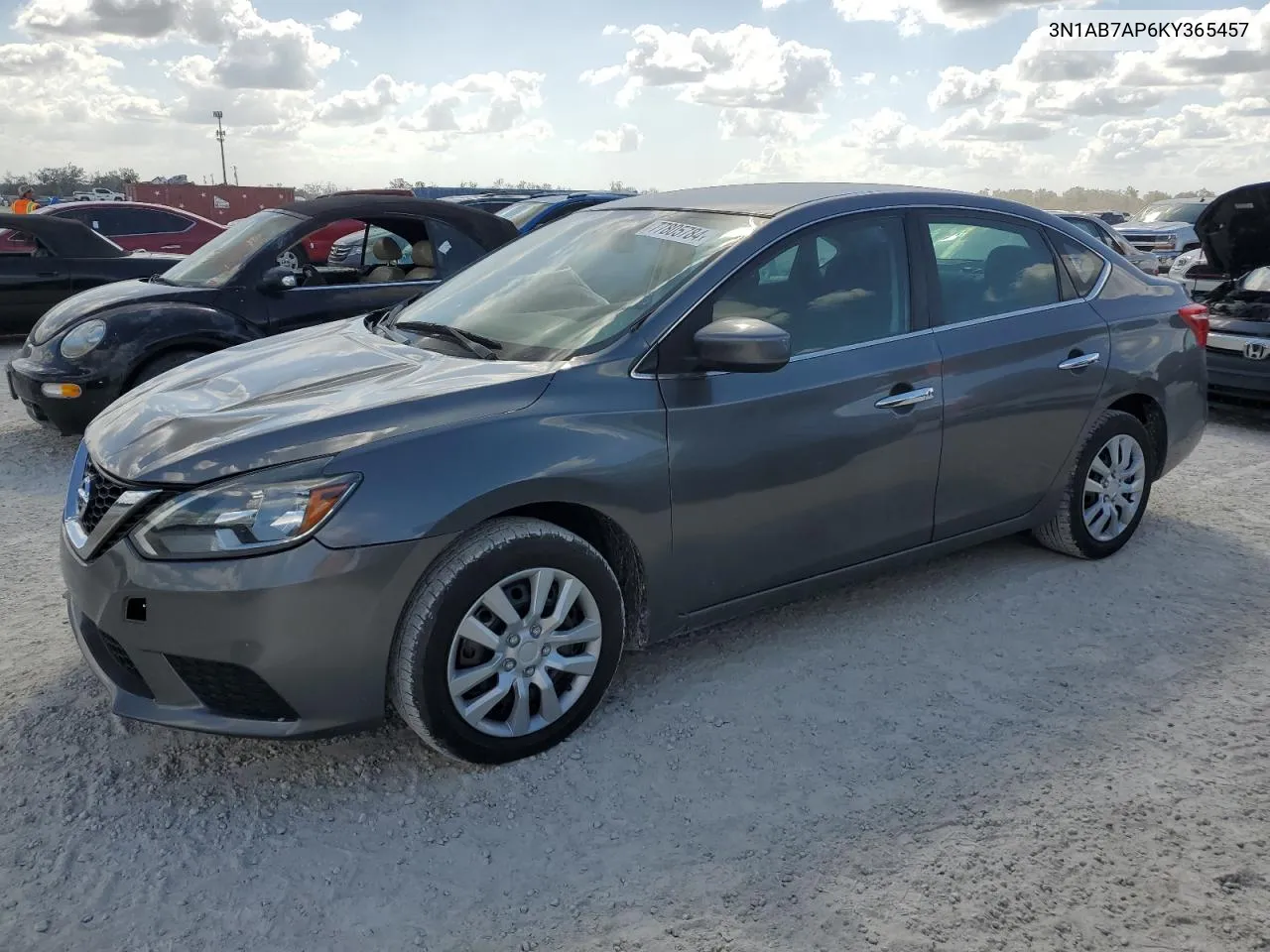 2019 Nissan Sentra S VIN: 3N1AB7AP6KY365457 Lot: 77805784