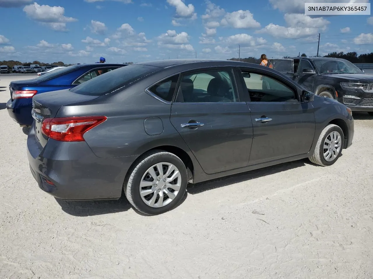 2019 Nissan Sentra S VIN: 3N1AB7AP6KY365457 Lot: 77805784