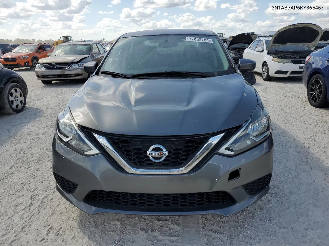 2019 Nissan Sentra S VIN: 3N1AB7AP6KY365457 Lot: 77805784