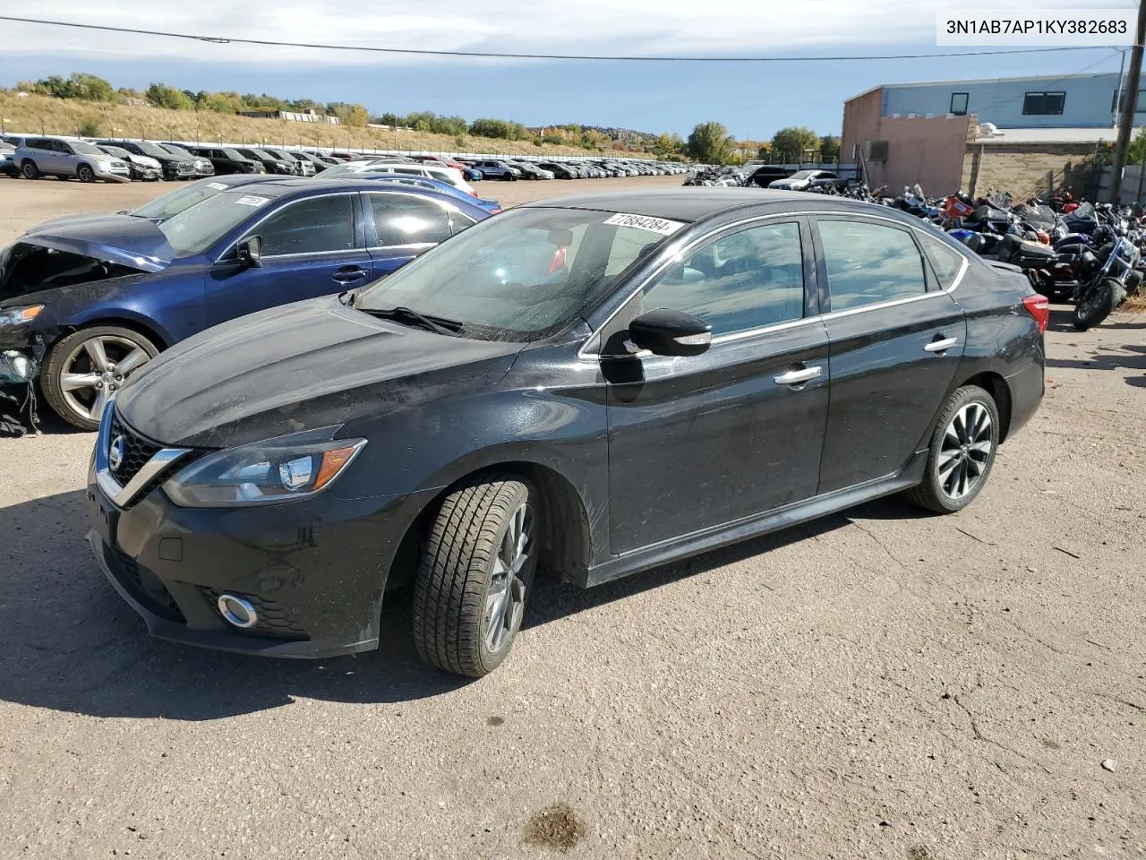 2019 Nissan Sentra S VIN: 3N1AB7AP1KY382683 Lot: 77884284