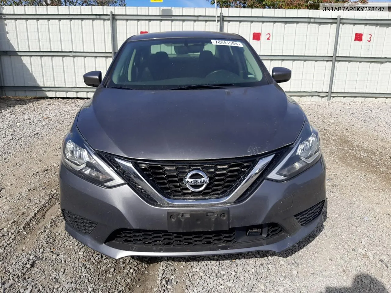 2019 Nissan Sentra S VIN: 3N1AB7AP6KY278447 Lot: 78041564