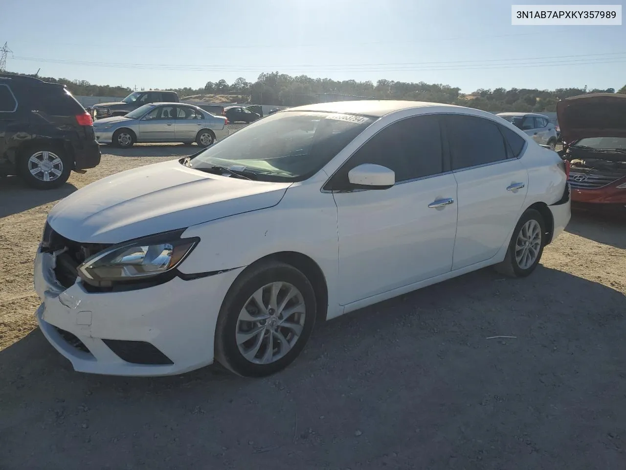 2019 Nissan Sentra S VIN: 3N1AB7APXKY357989 Lot: 78063794