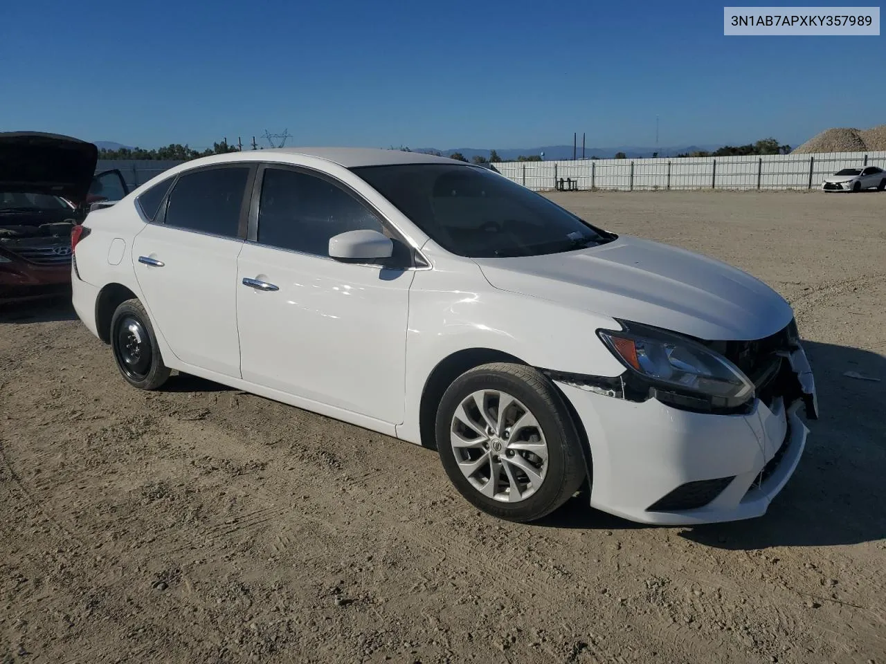 2019 Nissan Sentra S VIN: 3N1AB7APXKY357989 Lot: 78063794