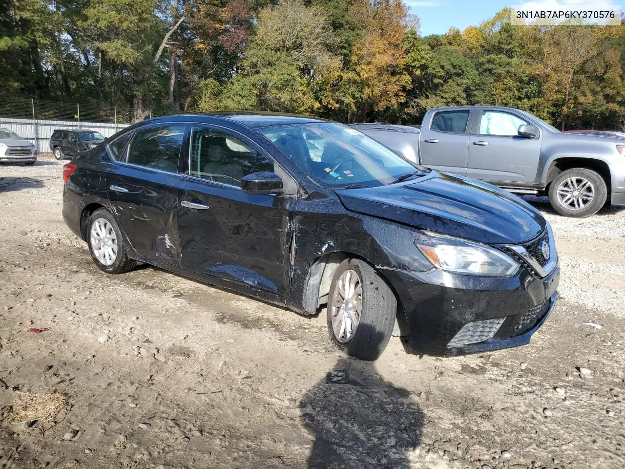 2019 Nissan Sentra S VIN: 3N1AB7AP6KY370576 Lot: 78222924