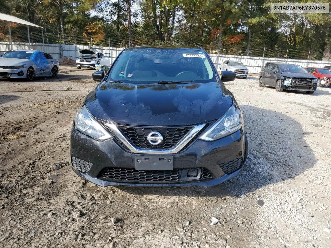 2019 Nissan Sentra S VIN: 3N1AB7AP6KY370576 Lot: 78222924