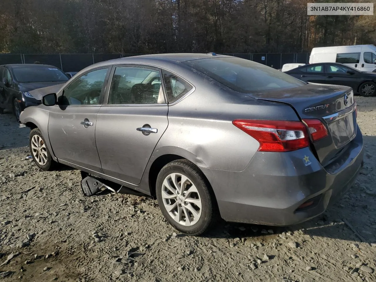 2019 Nissan Sentra S VIN: 3N1AB7AP4KY416860 Lot: 78361694