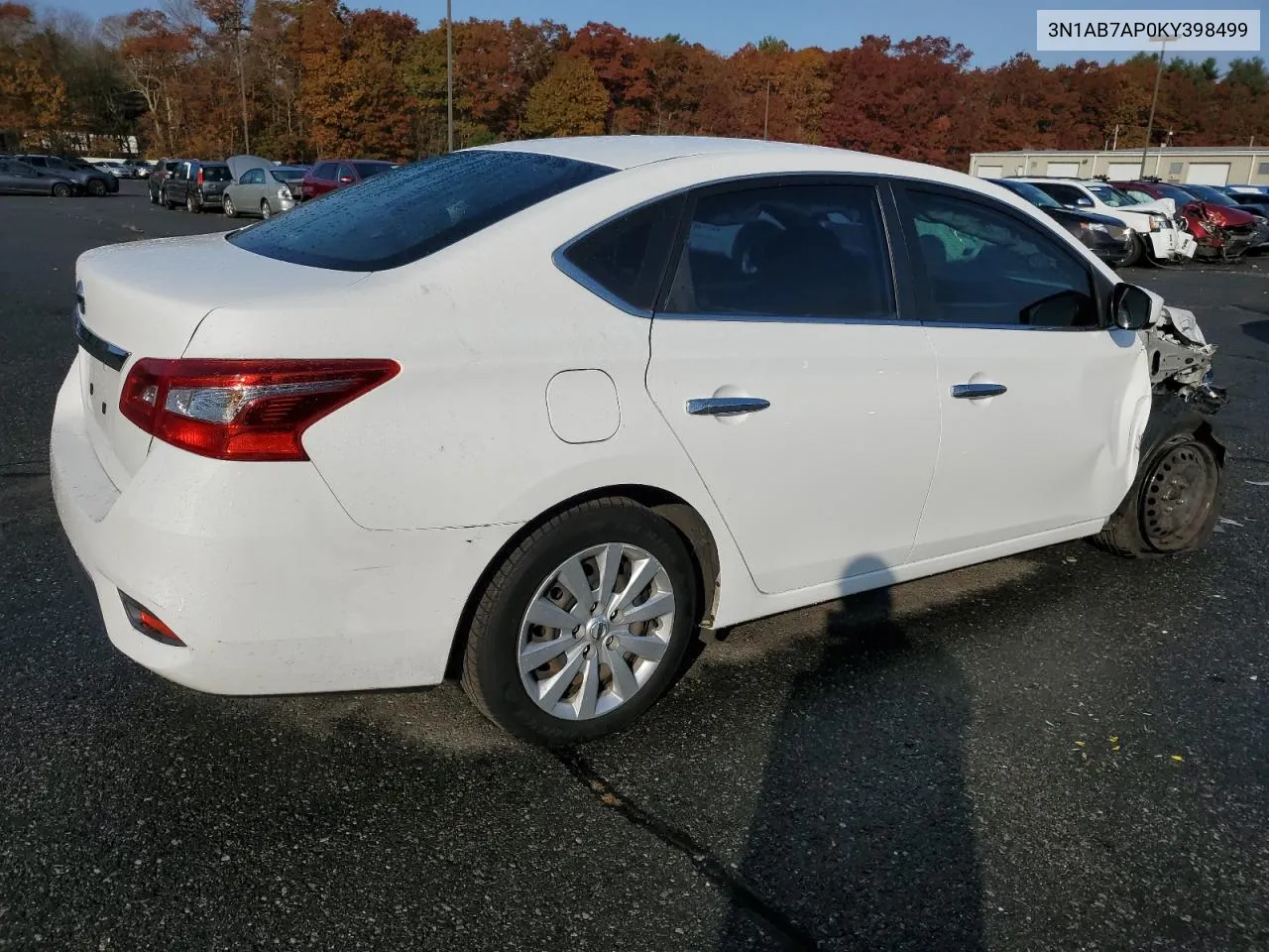 2019 Nissan Sentra S VIN: 3N1AB7AP0KY398499 Lot: 78402174