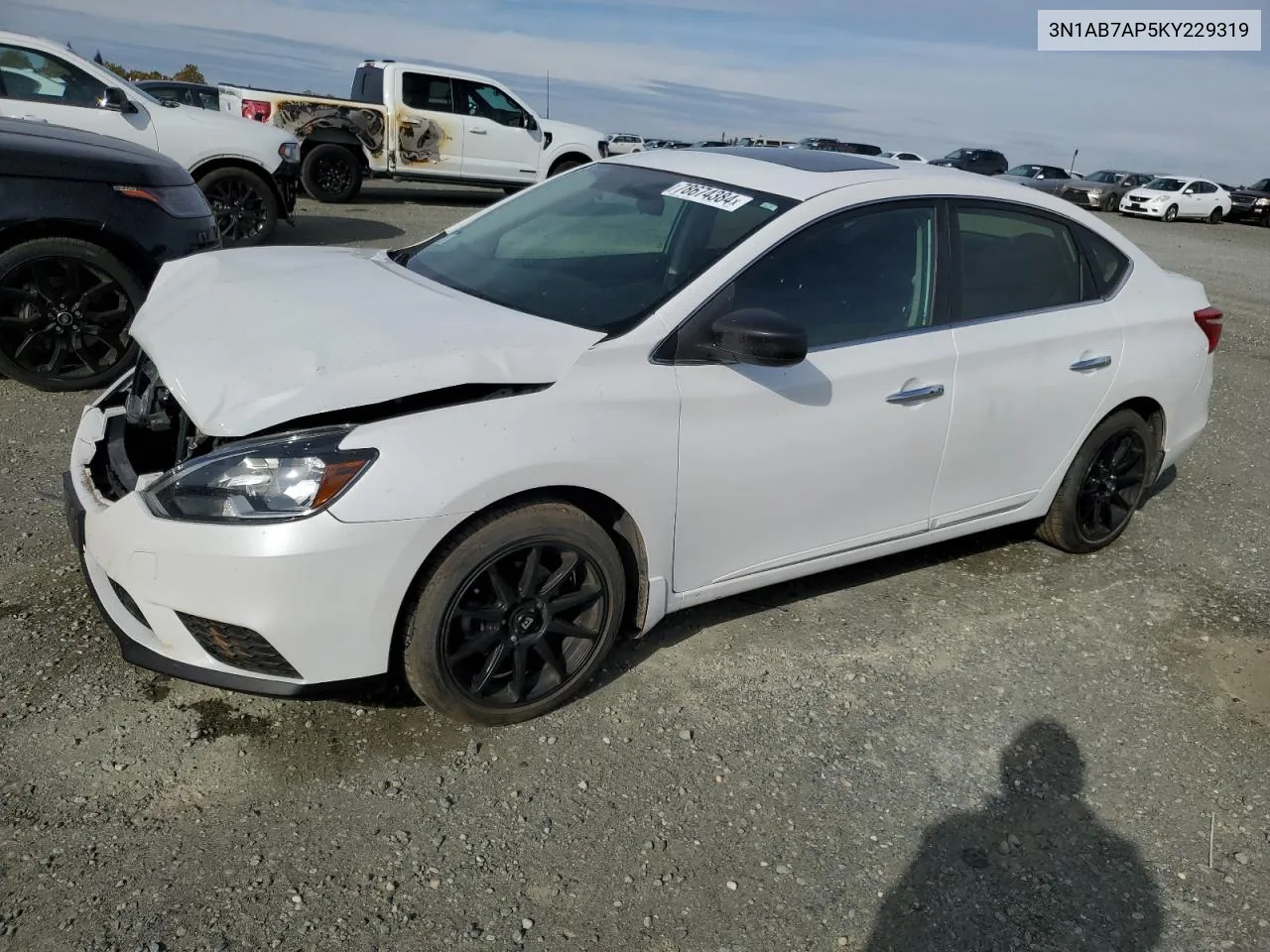 2019 Nissan Sentra S VIN: 3N1AB7AP5KY229319 Lot: 78674384