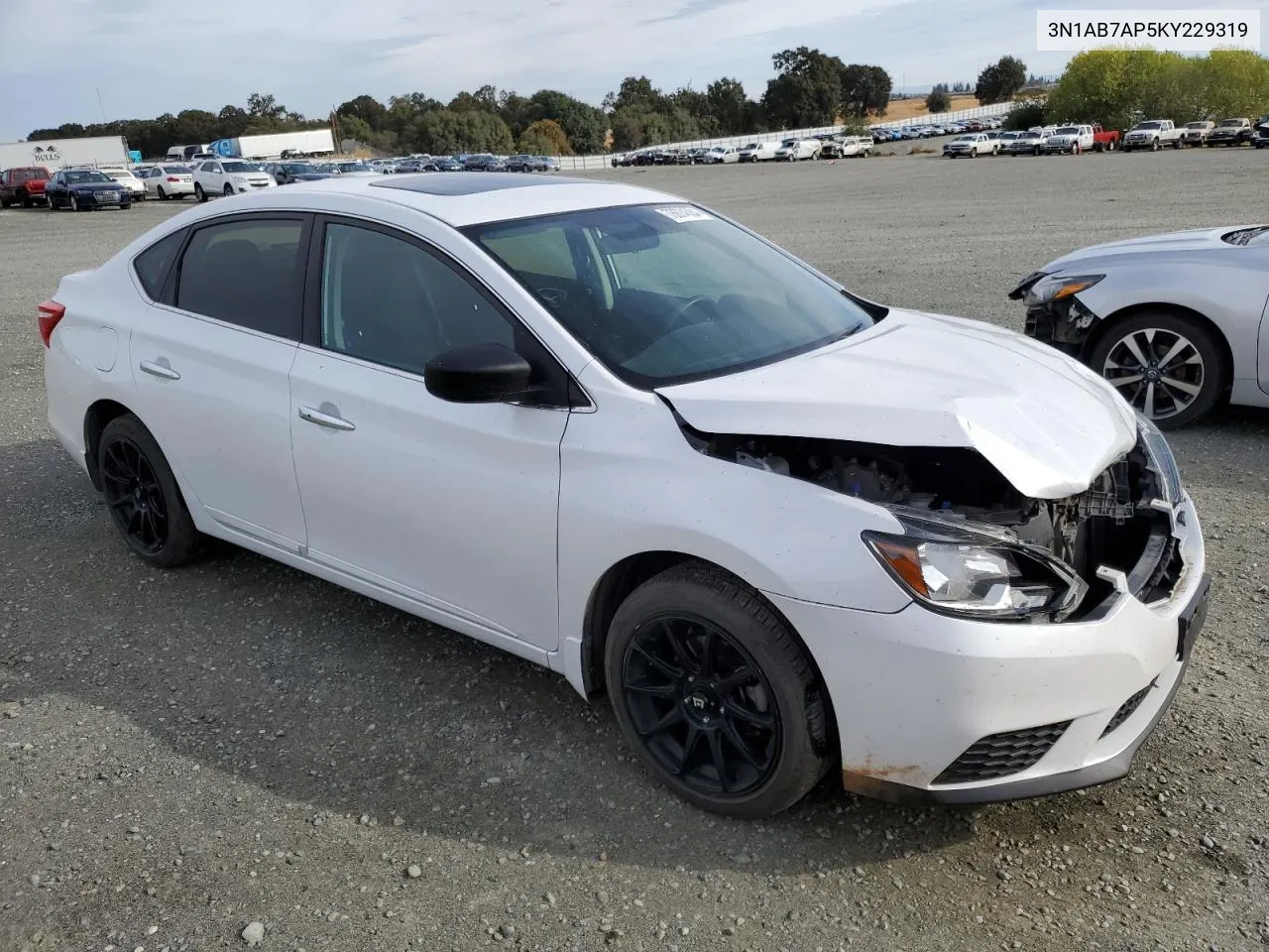 2019 Nissan Sentra S VIN: 3N1AB7AP5KY229319 Lot: 78674384