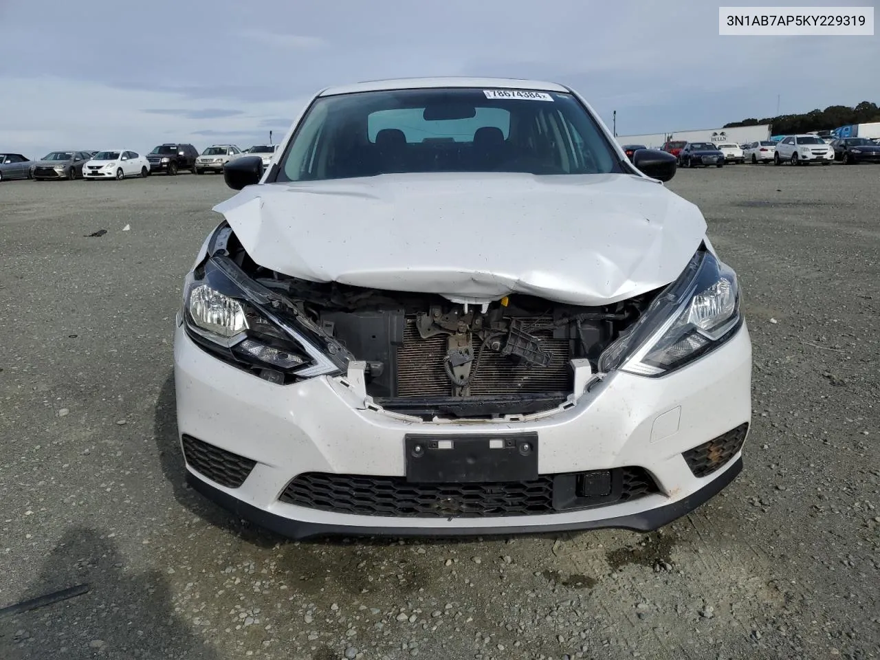 2019 Nissan Sentra S VIN: 3N1AB7AP5KY229319 Lot: 78674384