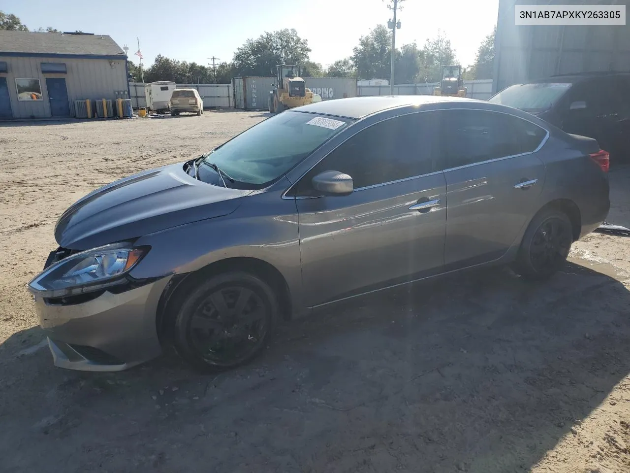 2019 Nissan Sentra S VIN: 3N1AB7APXKY263305 Lot: 78707934