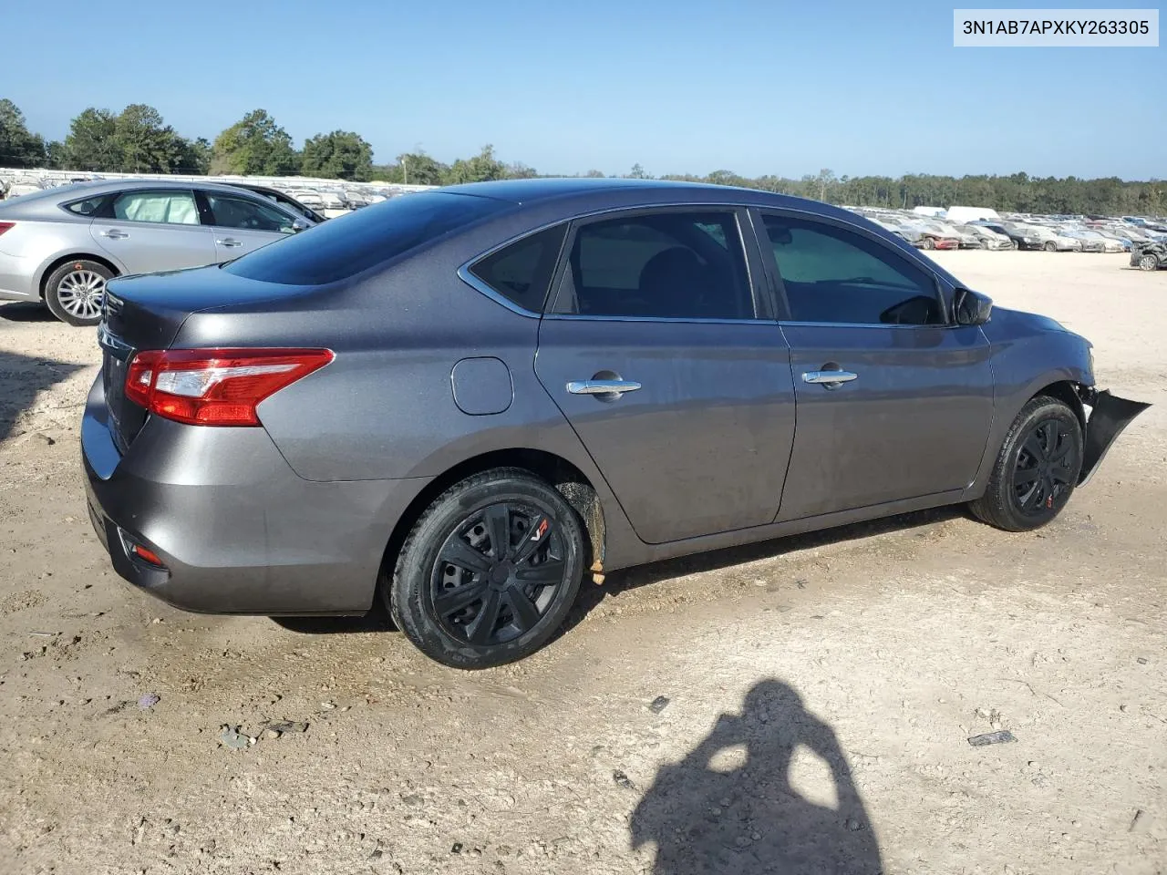 2019 Nissan Sentra S VIN: 3N1AB7APXKY263305 Lot: 78707934