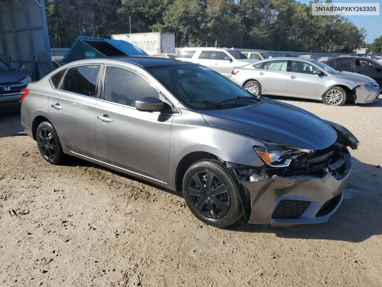 2019 Nissan Sentra S VIN: 3N1AB7APXKY263305 Lot: 78707934