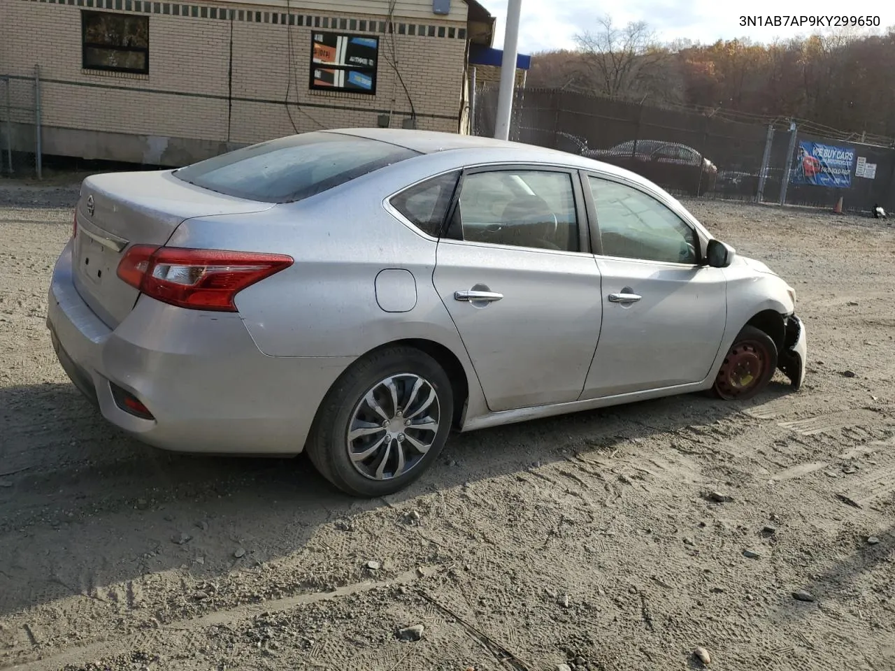 2019 Nissan Sentra S VIN: 3N1AB7AP9KY299650 Lot: 78831804