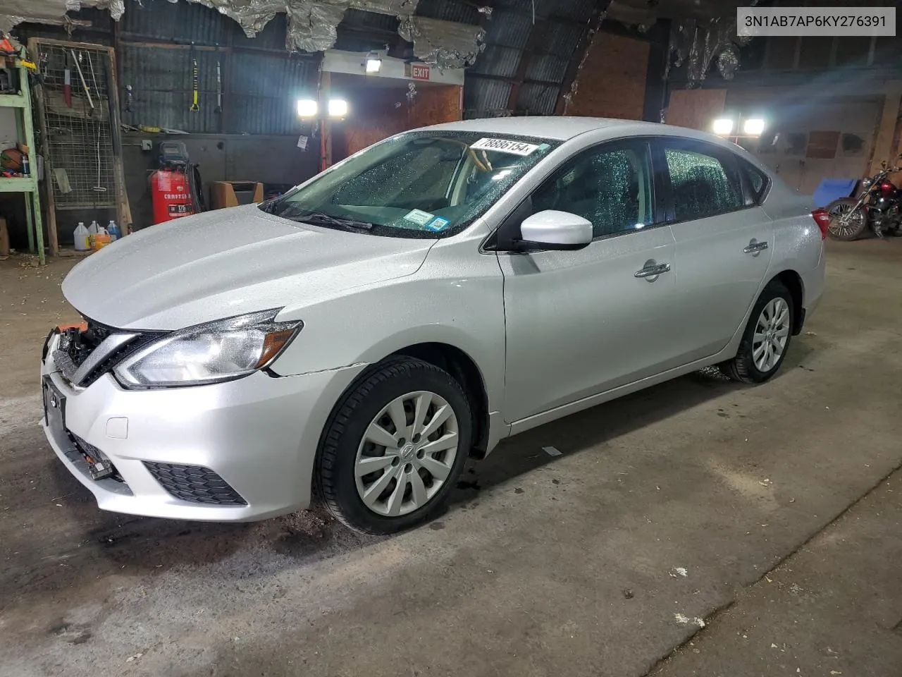 2019 Nissan Sentra S VIN: 3N1AB7AP6KY276391 Lot: 78886154