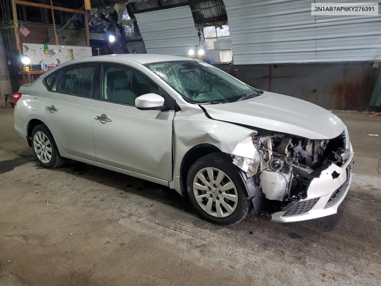 2019 Nissan Sentra S VIN: 3N1AB7AP6KY276391 Lot: 78886154