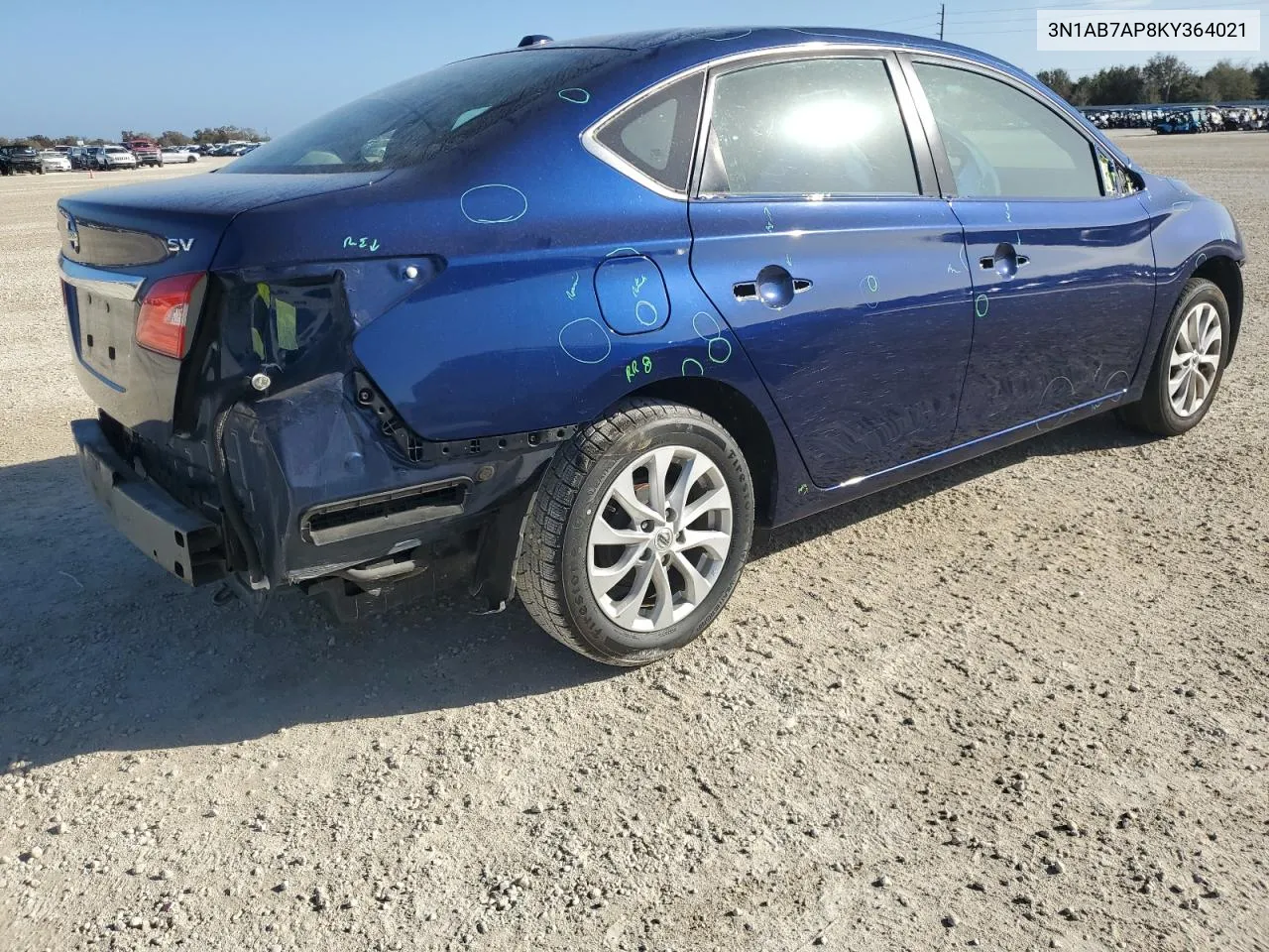 2019 Nissan Sentra S VIN: 3N1AB7AP8KY364021 Lot: 79038074