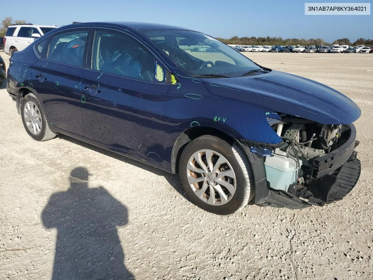 2019 Nissan Sentra S VIN: 3N1AB7AP8KY364021 Lot: 79038074