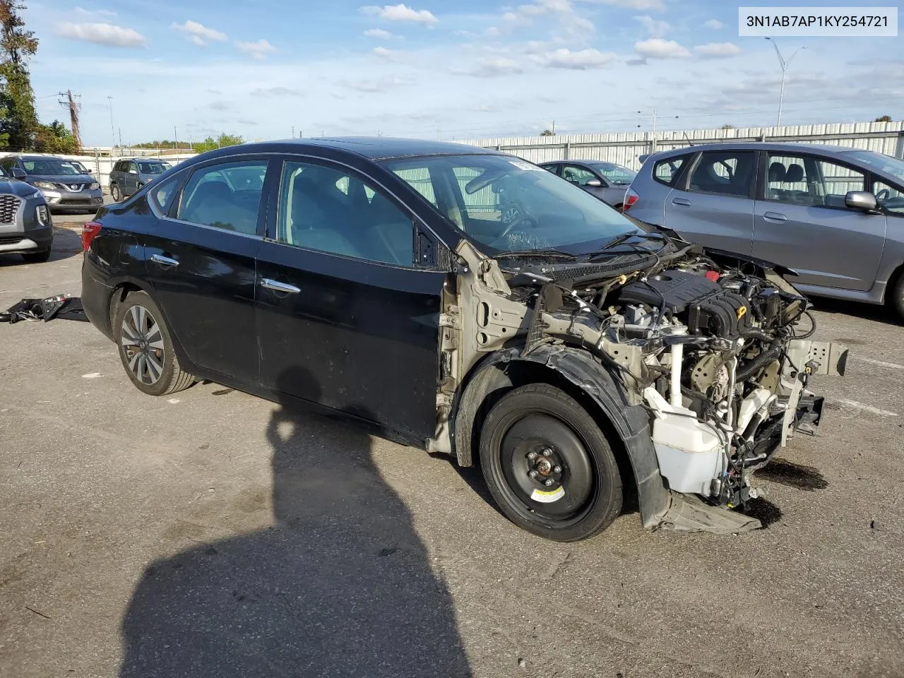 2019 Nissan Sentra S VIN: 3N1AB7AP1KY254721 Lot: 79270884