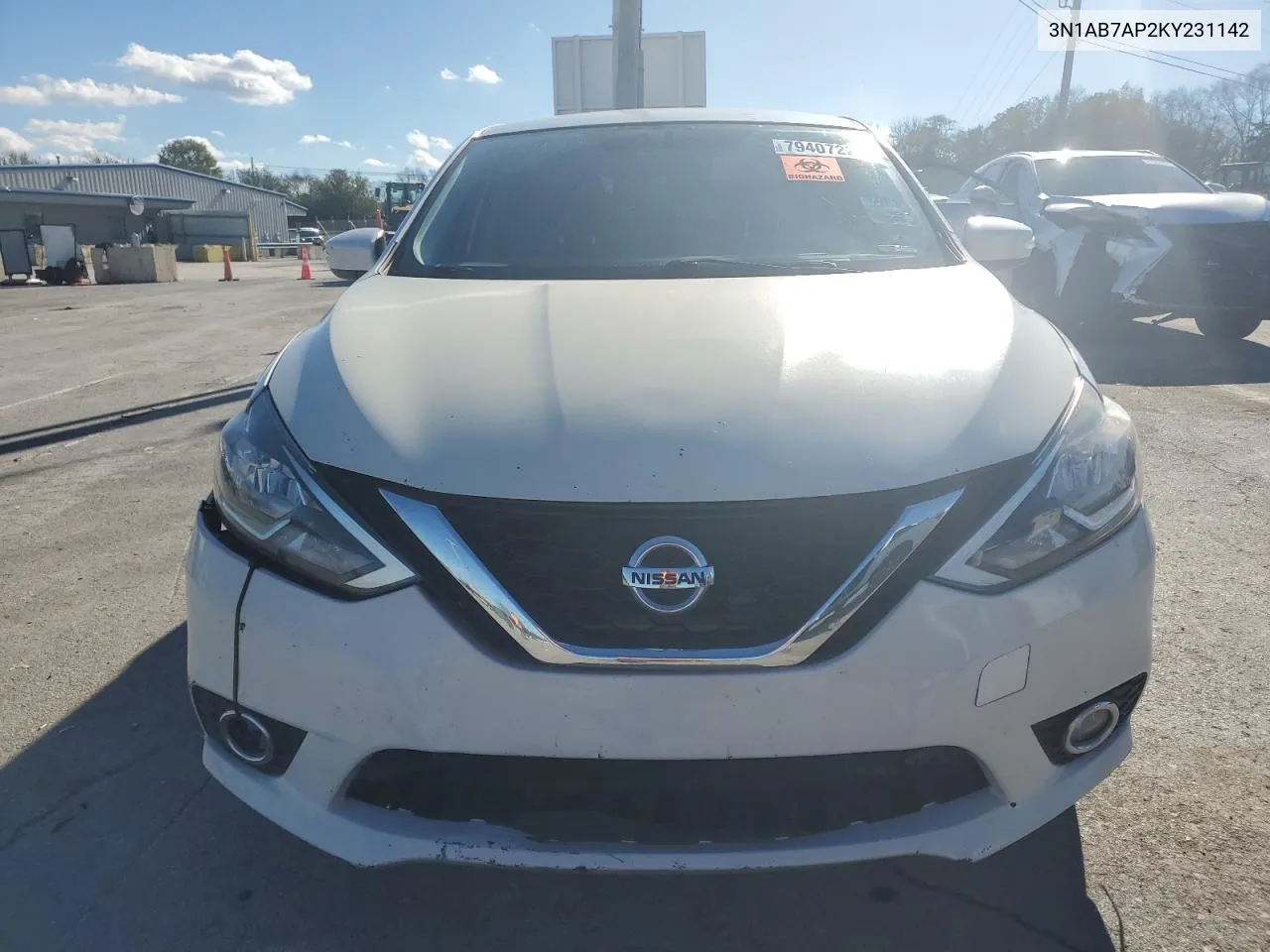 2019 Nissan Sentra S VIN: 3N1AB7AP2KY231142 Lot: 79407224