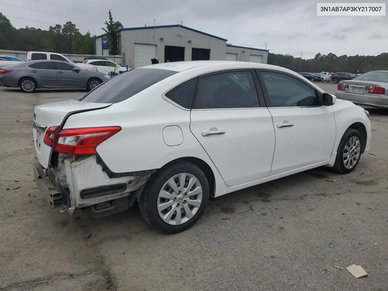 2019 Nissan Sentra S VIN: 3N1AB7AP3KY217007 Lot: 79568854