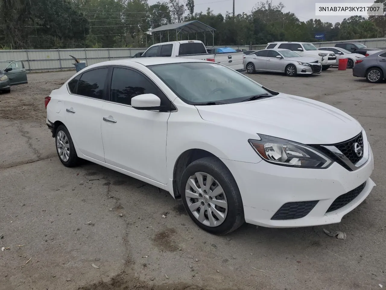 2019 Nissan Sentra S VIN: 3N1AB7AP3KY217007 Lot: 79568854