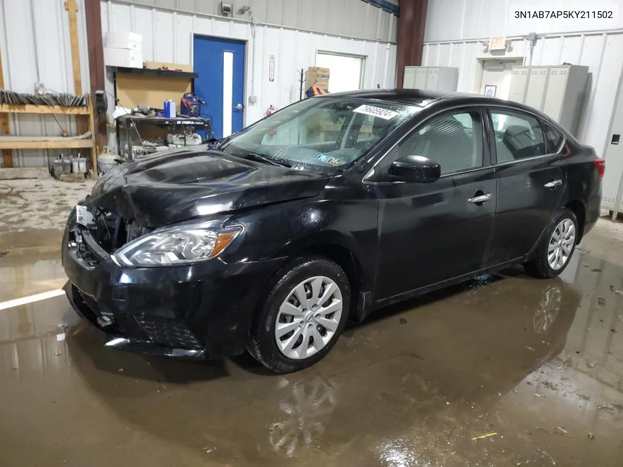 2019 Nissan Sentra S VIN: 3N1AB7AP5KY211502 Lot: 79605924