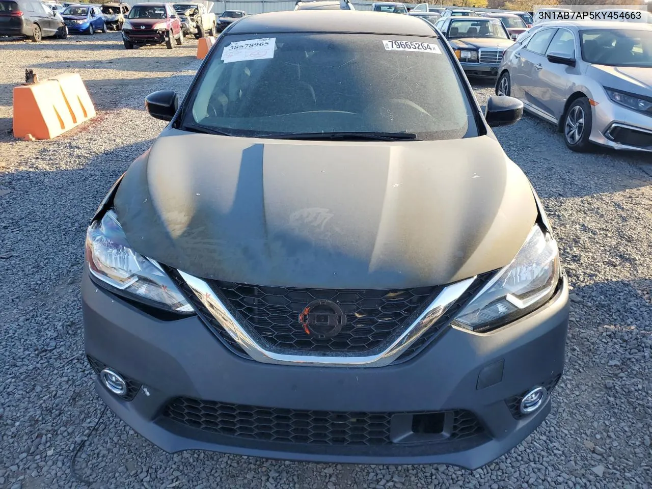 2019 Nissan Sentra S VIN: 3N1AB7AP5KY454663 Lot: 79665264