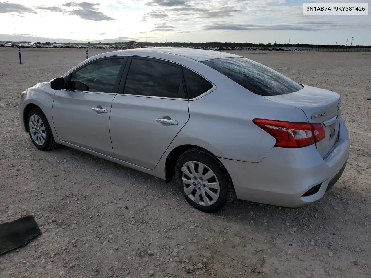 2019 Nissan Sentra S VIN: 3N1AB7AP9KY381426 Lot: 79773084