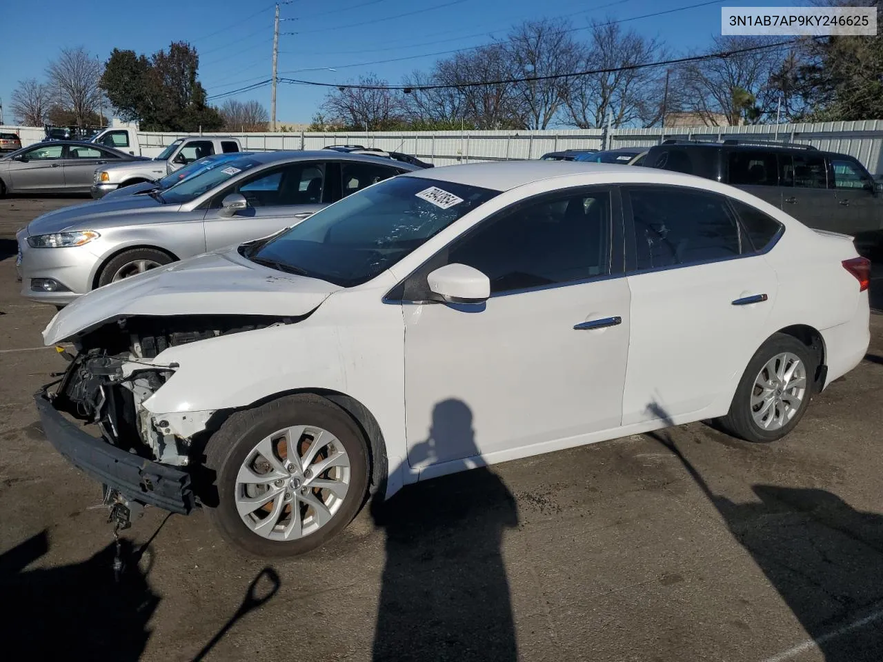 2019 Nissan Sentra S VIN: 3N1AB7AP9KY246625 Lot: 79943854