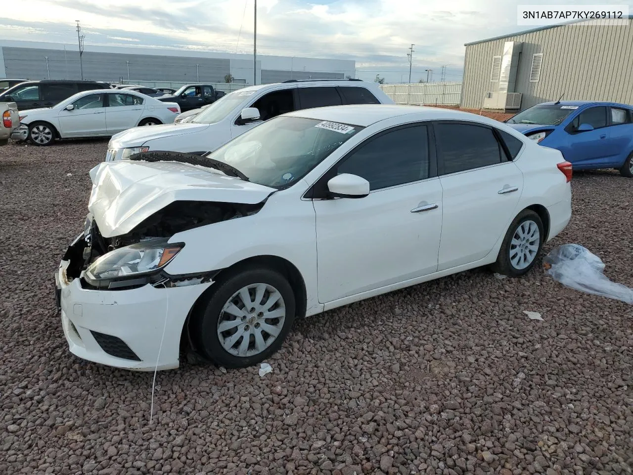 2019 Nissan Sentra S VIN: 3N1AB7AP7KY269112 Lot: 80032094