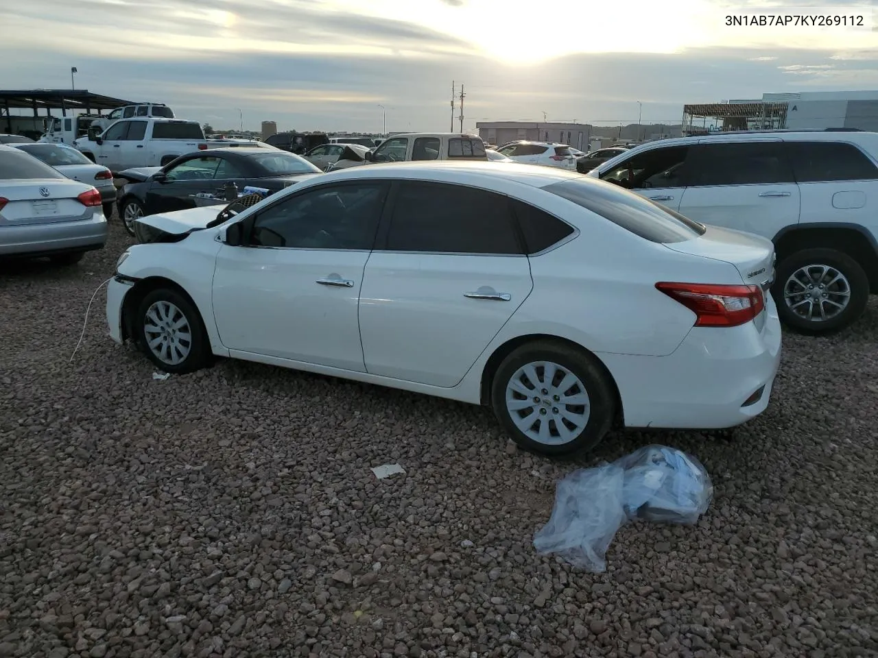 2019 Nissan Sentra S VIN: 3N1AB7AP7KY269112 Lot: 80032094