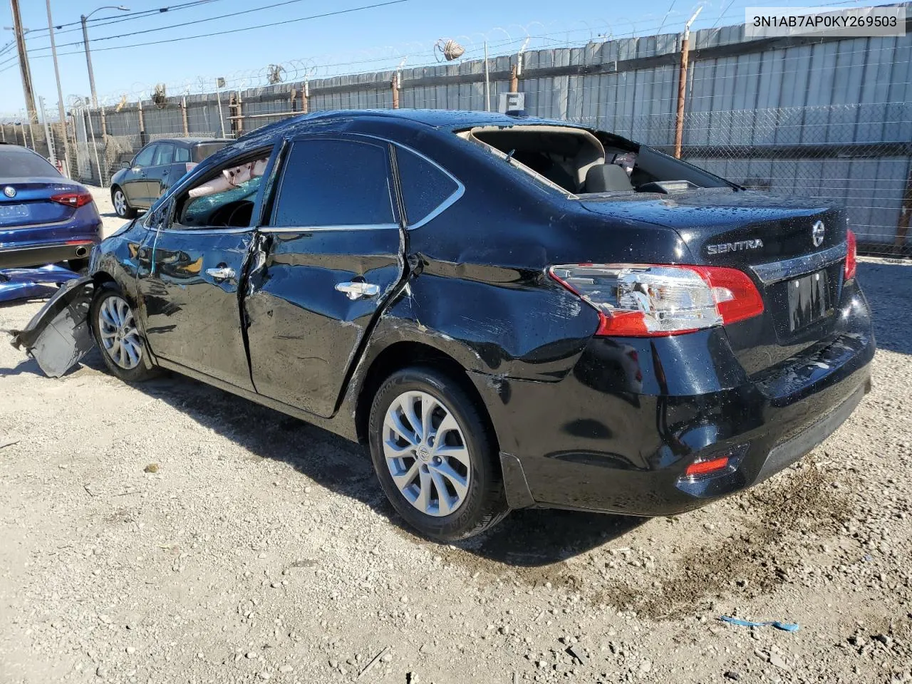 2019 Nissan Sentra S VIN: 3N1AB7AP0KY269503 Lot: 80056204