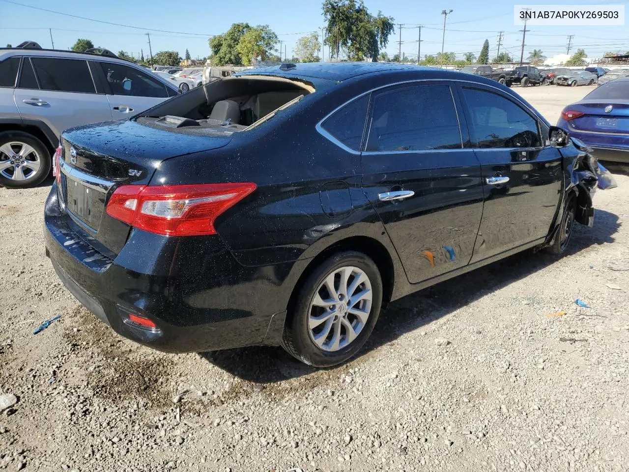 2019 Nissan Sentra S VIN: 3N1AB7AP0KY269503 Lot: 80056204