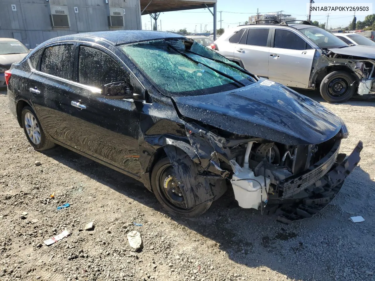 2019 Nissan Sentra S VIN: 3N1AB7AP0KY269503 Lot: 80056204