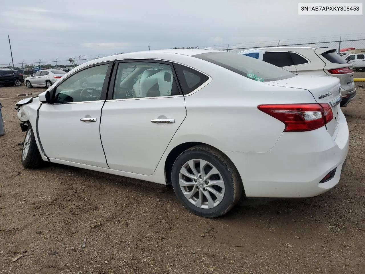 2019 Nissan Sentra S VIN: 3N1AB7APXKY308453 Lot: 80285534