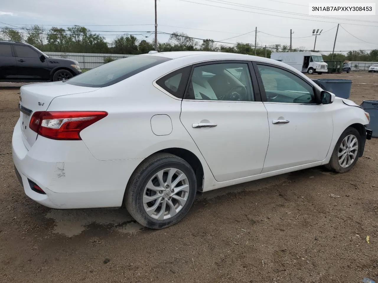 2019 Nissan Sentra S VIN: 3N1AB7APXKY308453 Lot: 80285534