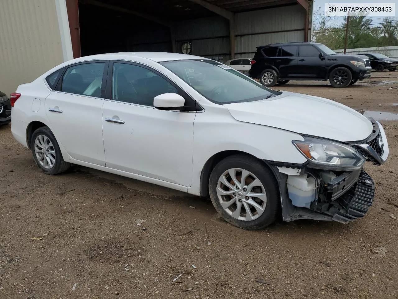 2019 Nissan Sentra S VIN: 3N1AB7APXKY308453 Lot: 80285534