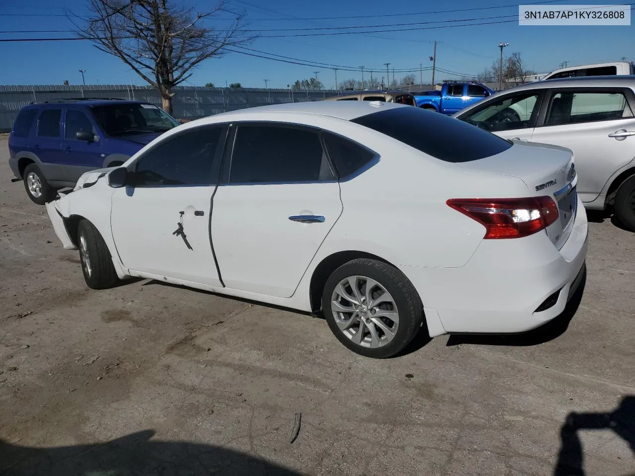 2019 Nissan Sentra S VIN: 3N1AB7AP1KY326808 Lot: 80395644