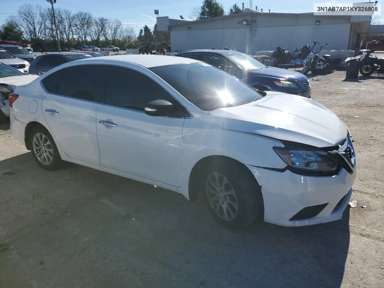 2019 Nissan Sentra S VIN: 3N1AB7AP1KY326808 Lot: 80395644